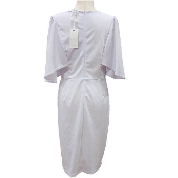 Grace Karin Womens White Scoop Neck Bodycon Pencil Dress Size L - Picture 5 of 8